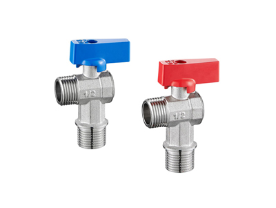 Wall mounted angle ball valve / outer wire